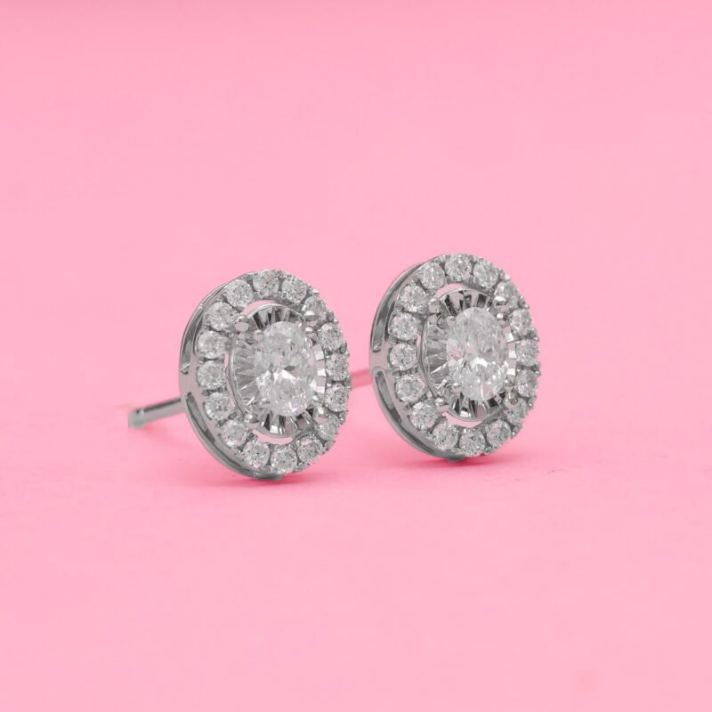 Diamonds Earrings Ovalia Setting