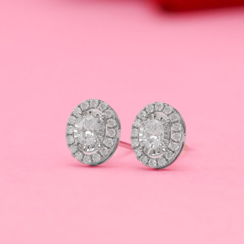 Diamonds Earrings Ovalia Setting