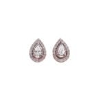 Diamond Earrings pear setting