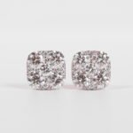 Earrings Cushion Setting