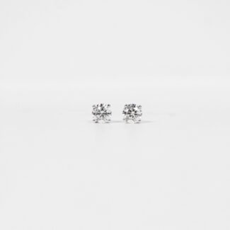 Earring Solitaire Classic 4 Prong Setting GIA 0.3ct VVS2 D Color