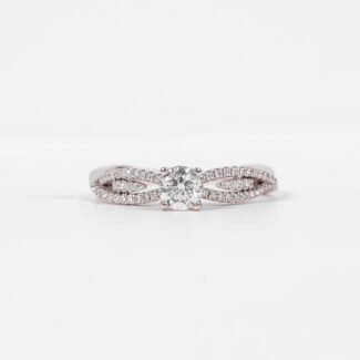 Ring Penelope Setting GIA 0.52ct VVS1 E Color