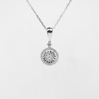 Necklace Lotus Halo Setting