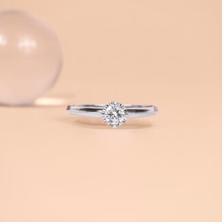 Ring Knife Edge Setting GIA 0.2CT VVS1 D COLOR