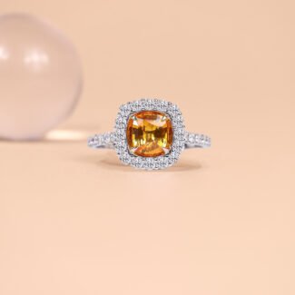 Ring Cushion Yellow Setting