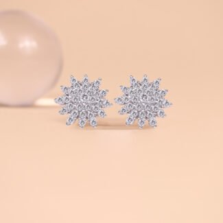 Earring Starburst Setting